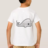 黒い象と赤い馬のTシャツ Tシャツ (裏面)