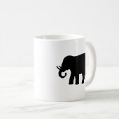 黒い象 コーヒーマグカップ (正面右)