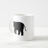 黒い象 コーヒーマグカップ (正面左)