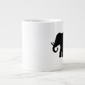 黒い象 ジャンボコーヒーマグカップ (正面)