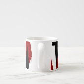 黒い赤いグレーと白 エスプレッソカップ (裏面)