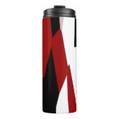 黒い赤いグレーと白 タンブラー (正面)