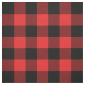 黒い赤いバッファローの格子柄 | Lumberjack ファブリック (見本)