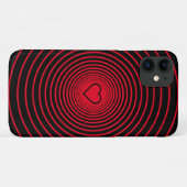 黒い赤い円 – 色を選択お気に入りのする Case-Mate iPhoneケース (裏面(横))