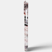 黒い赤い染みでこぼこしたスポンジ状の白いテクスチャ Case-Mate iPhoneケース (裏面 / 左)