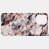 黒い赤い染みでこぼこしたスポンジ状の白いテクスチャ Case-Mate iPhoneケース (裏面 (横))