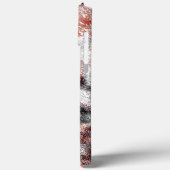 黒い赤い汚れの白いスポンジでこぼこのテクスチャ Case-Mate iPhoneケース (裏面 / 左)