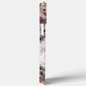 黒い赤い汚れの白いスポンジでこぼこのテクスチャ Case-Mate iPhoneケース (裏面 / 右)