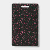 黒い赤い点に虎の激しい外観の顔 バッジ (裏面)