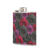 黒い赤い紫のハロウィーンバラ フラスク (左)