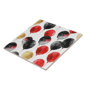 黒い赤い金ゴールドパーティーバルーン タイル (側面)