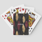 黒い赤い金ゴールド トランプ (裏面)