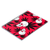 黒い赤と白雑草とスカル ノートブック (左側)