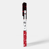 黒い赤と白音楽ノートCase-Mate iPhone Case-Mate iPhoneケース (裏面 / 左)