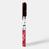 黒い赤と白音楽ノートCase-Mate iPhone Case-Mate iPhoneケース (裏面 / 右)