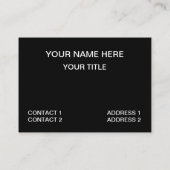 黒い赤のジオメトモダンリ 名刺 (裏面)