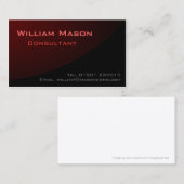 黒い赤の曲線、プロフェッショナル名刺 名刺 (正面/裏面)