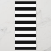 黒い赤の白のシルバーメニューカード プログラム (裏面)