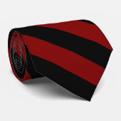 黒い赤の組み合わせ ネクタイ (ロール)