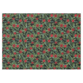 黒い赤結婚色のゴシックバラ テーブルクロス (正面(横))