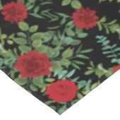 黒い赤結婚色のゴシックバラ テーブルクロス (アングル)