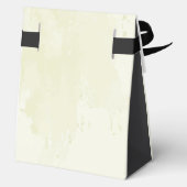 黒い赤面ピンクの花 フェイバーボックス (裏面)