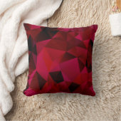 黒い赤、ポリゴン クッション (ブランケット)