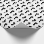 黒い足 ラッピングペーパー (角)