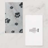 黒い足 名刺 (正面/裏面)