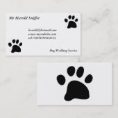 黒い足 名刺 (正面/裏面)