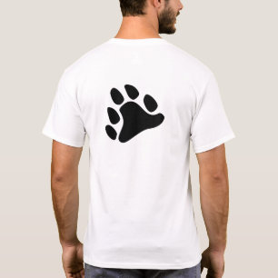 黒い足(背部デザイン)のTシャツ Tシャツ