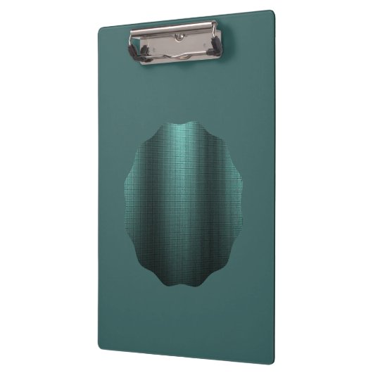 黒い跡エレガントを持つ青い緑のメタリックな外観 クリップボード (左)
