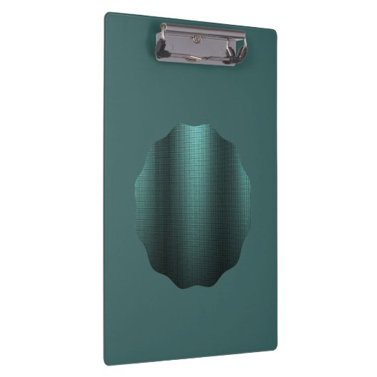 黒い跡エレガントを持つ青い緑のメタリックな外観 クリップボード (右)