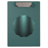 黒い跡エレガントを持つ青い緑のメタリックな外観 クリップボード (正面)