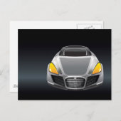 黒い車 ポストカード (正面/裏面)