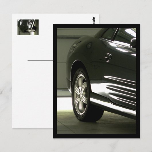 黒い車 ポストカード (正面/裏面)