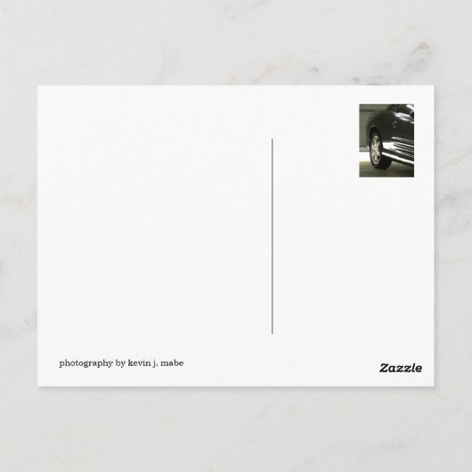 黒い車 ポストカード (裏面)