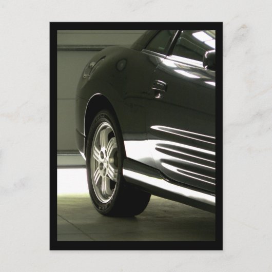 黒い車 ポストカード (正面)