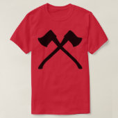 黒い軸 Tシャツ (デザイン正面)