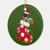 黒い軽い愛撫 セラミックオーナメント (左)