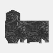 黒い輝くゼブラ印刷 フェイバーボックス (折り畳みなし)