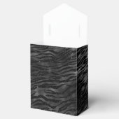 黒い輝くゼブラ印刷 フェイバーボックス (オープン)