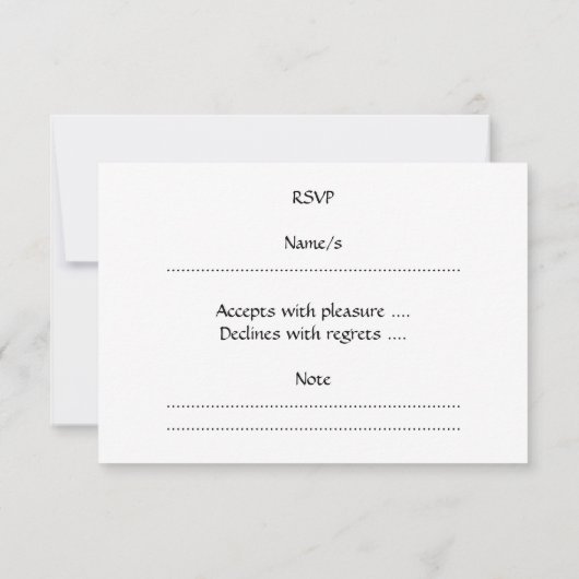 黒い輪郭が付いているピンクのハートの気球 出欠カード (裏面)