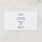 黒い輪郭が付いているピンクのハートの気球 名刺 (裏面)