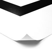 黒い輪郭を持つ白黒のバイオリンの巻物 フォトプリント            (角)