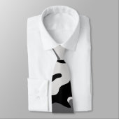 黒い迷彩柄-タイ ネクタイ (タイ)