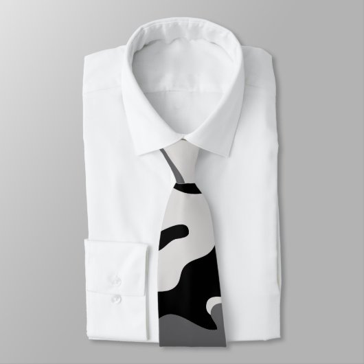 黒い迷彩柄-タイ ネクタイ (タイ)