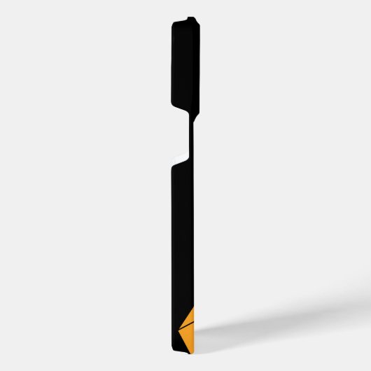 黒い追加名の上に3D Bright Rainbow Cube Triangles iPhoneケース (右側面)