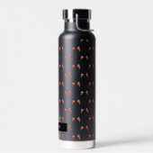 黒い透明アイスクリームパターン（名前あり） ウォーターボトル (左面)