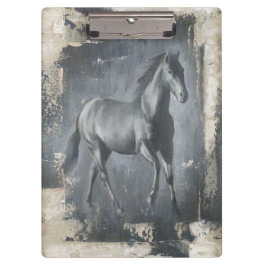 黒い連続した種馬 クリップボード (正面)
